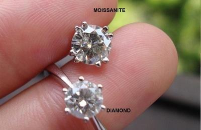 Муассанит - синтетический аналог алмаза.